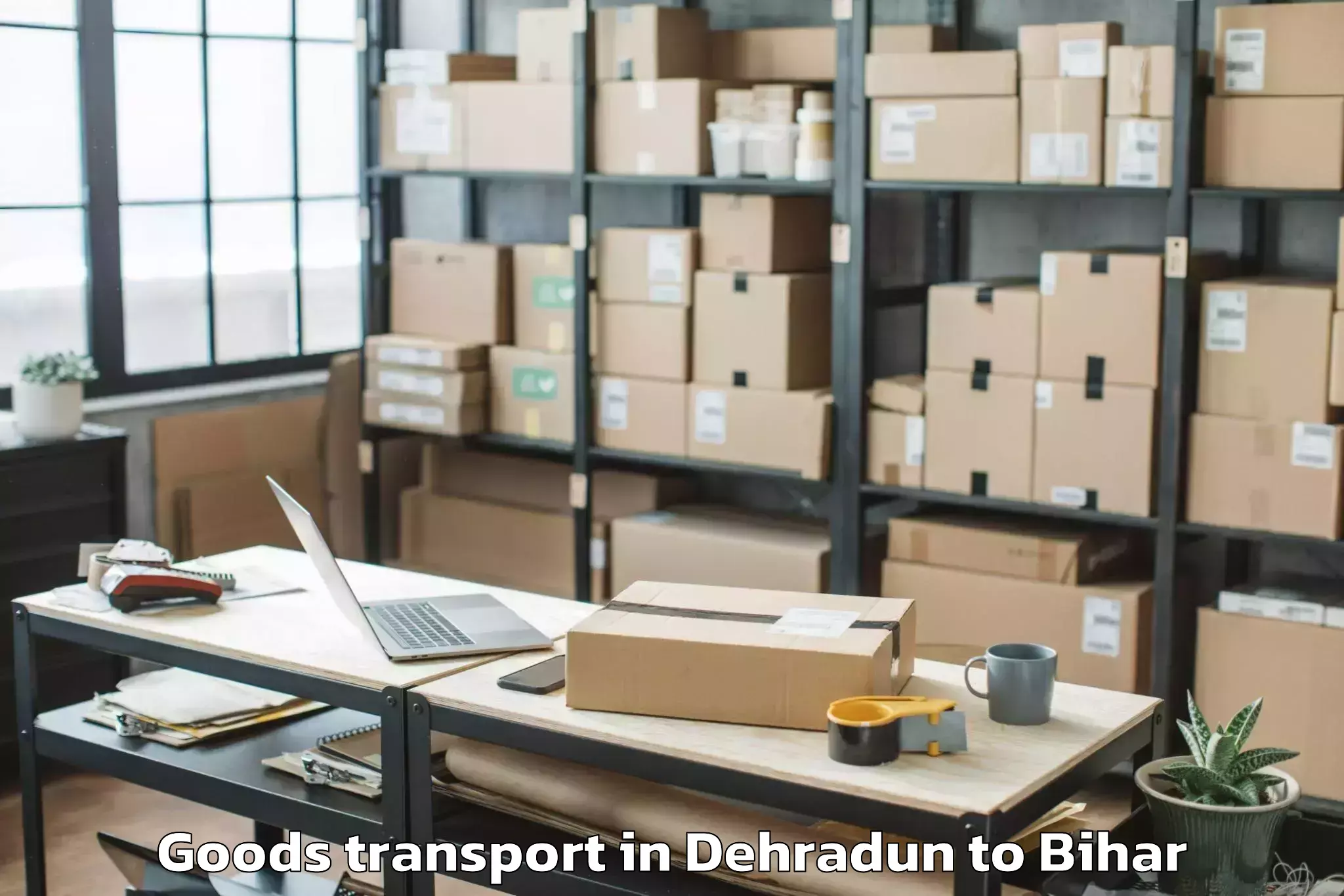 Quality Dehradun to Laukaha Goods Transport